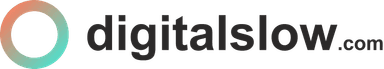 Digitalslow.com logo, light theme 